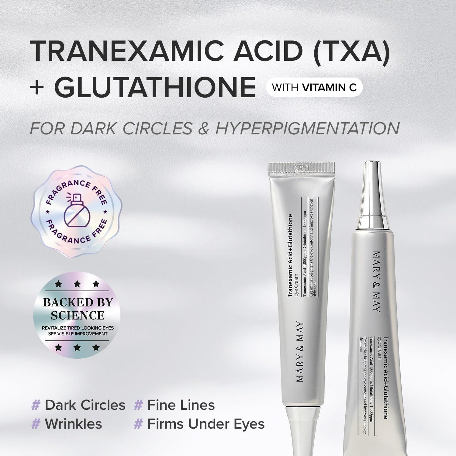 MARY&amp;MAY Glutathione Eye Cream Special Set 30g + 12g + 12g