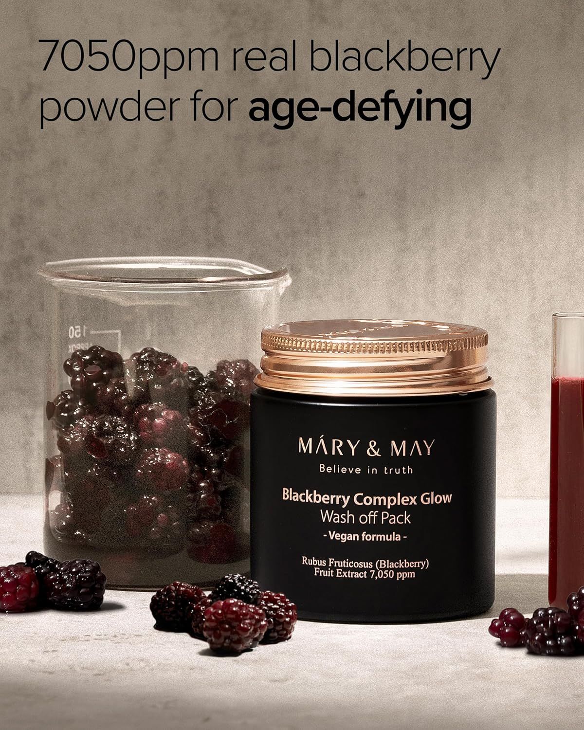 MARY&amp;MAY Blackberry Complex Glow Wash off Pack 125g