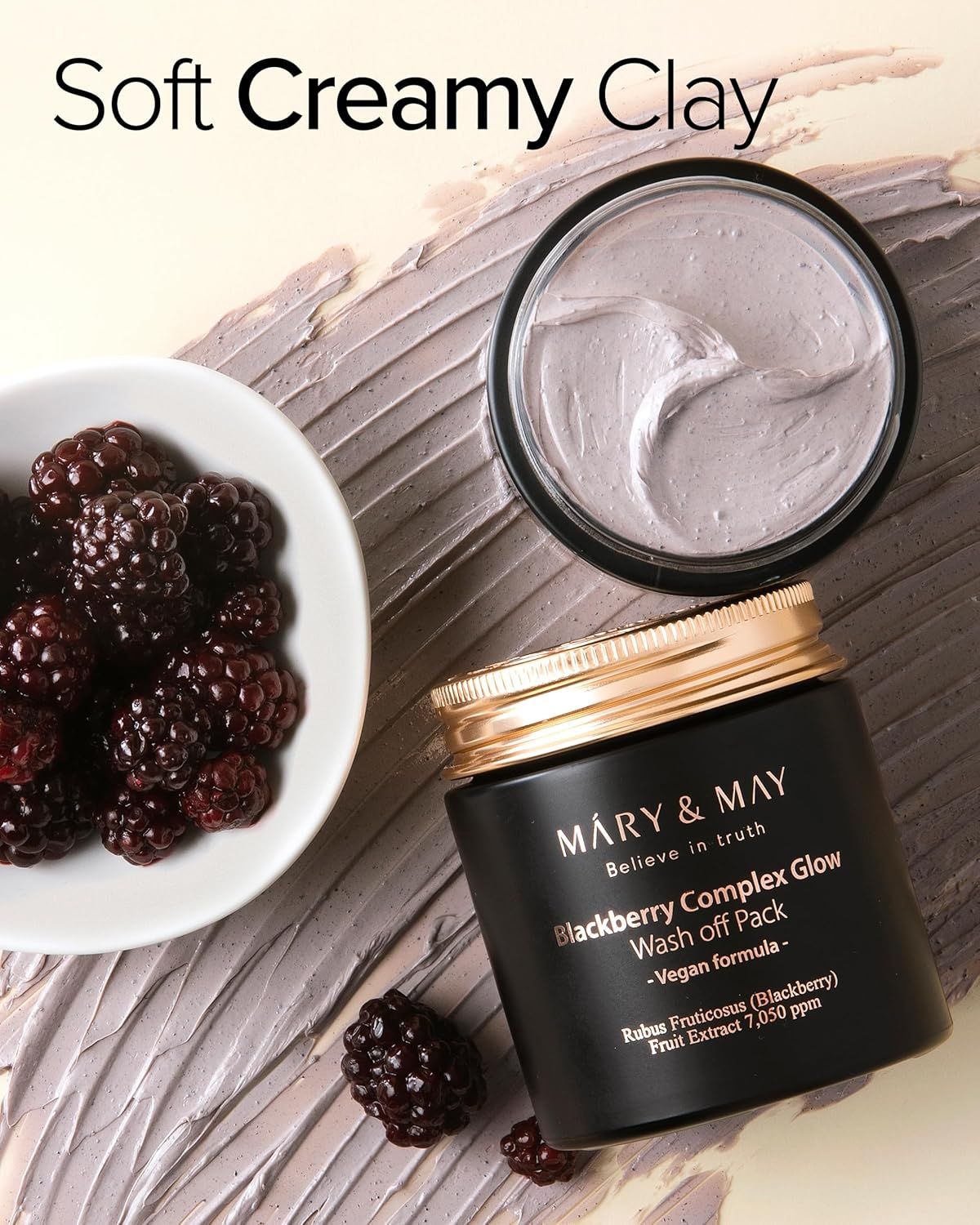 MARY&amp;MAY Blackberry Complex Glow Wash off Pack 125g