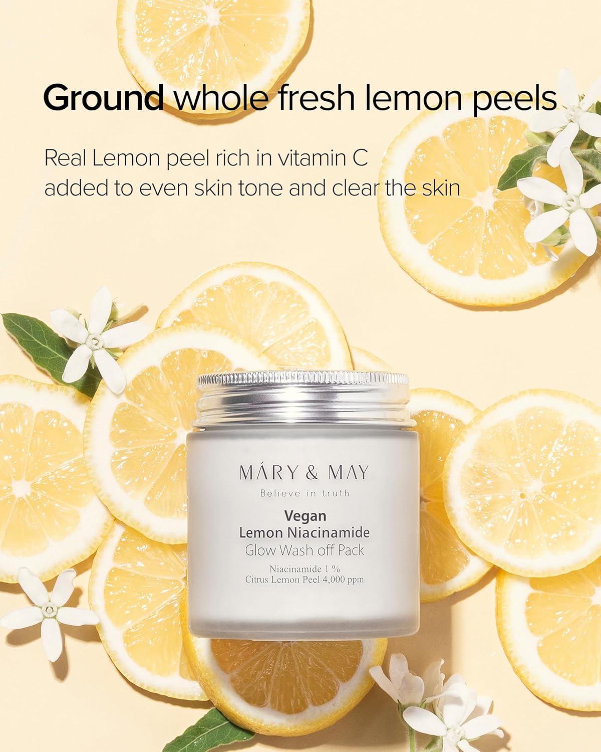 MARY&MAY Lemon Niacinamide Glow Wash Off Pack 125g