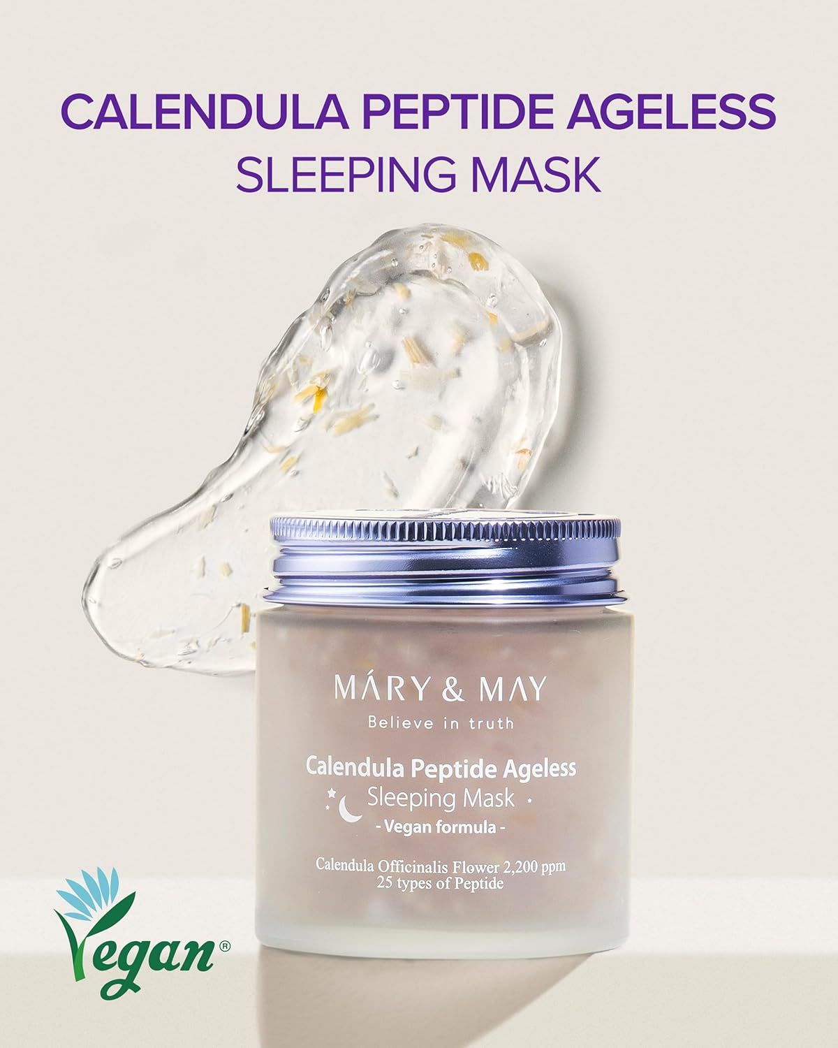 MARY&amp;MAY Calendula Peptide Ageless Sleeping Mask 110g