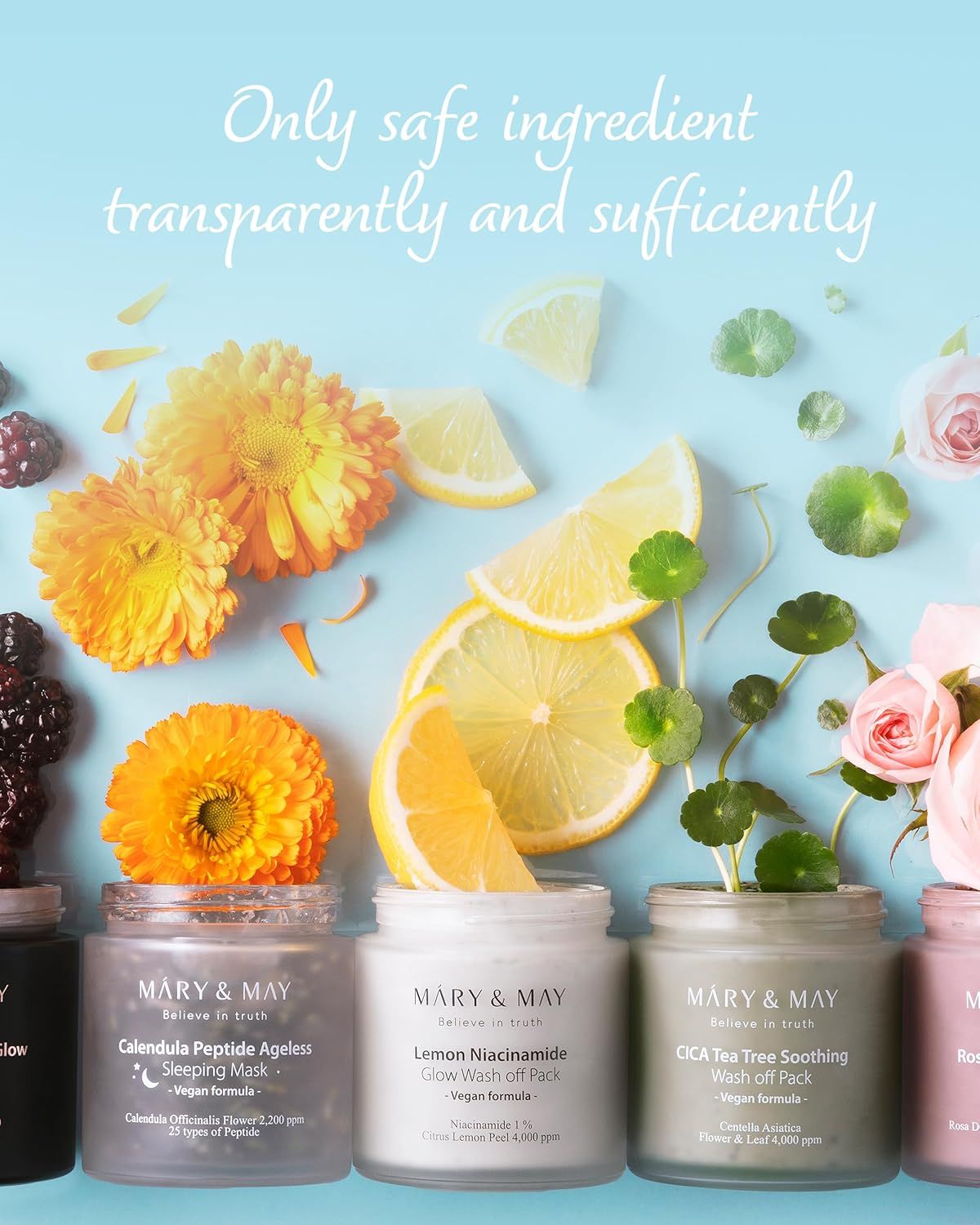 MARY&amp;MAY Calendula Peptide Ageless Sleeping Mask 110g