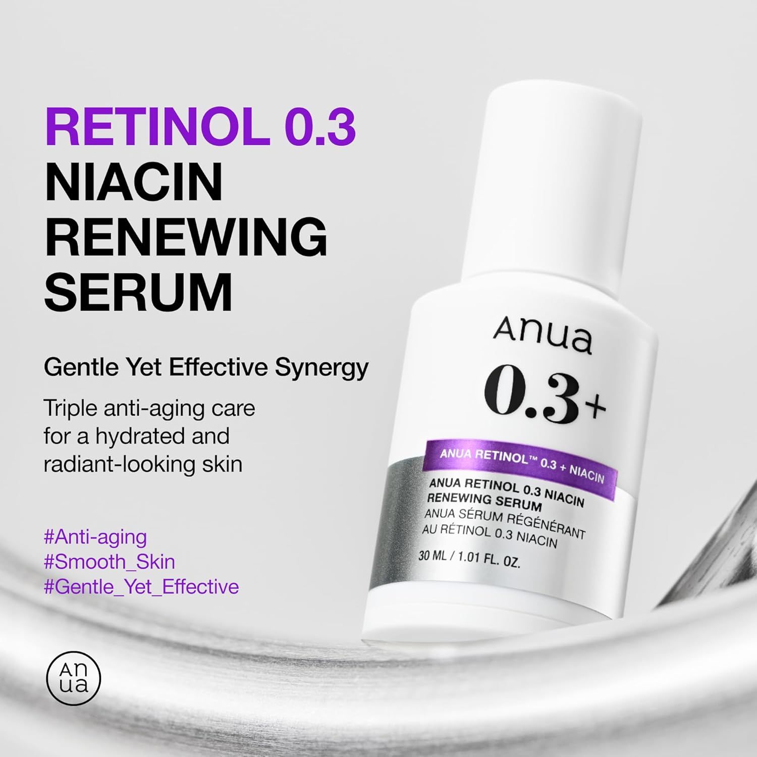 ANUA Retinol 0.3% + Niacin Renewing Serum 30ml