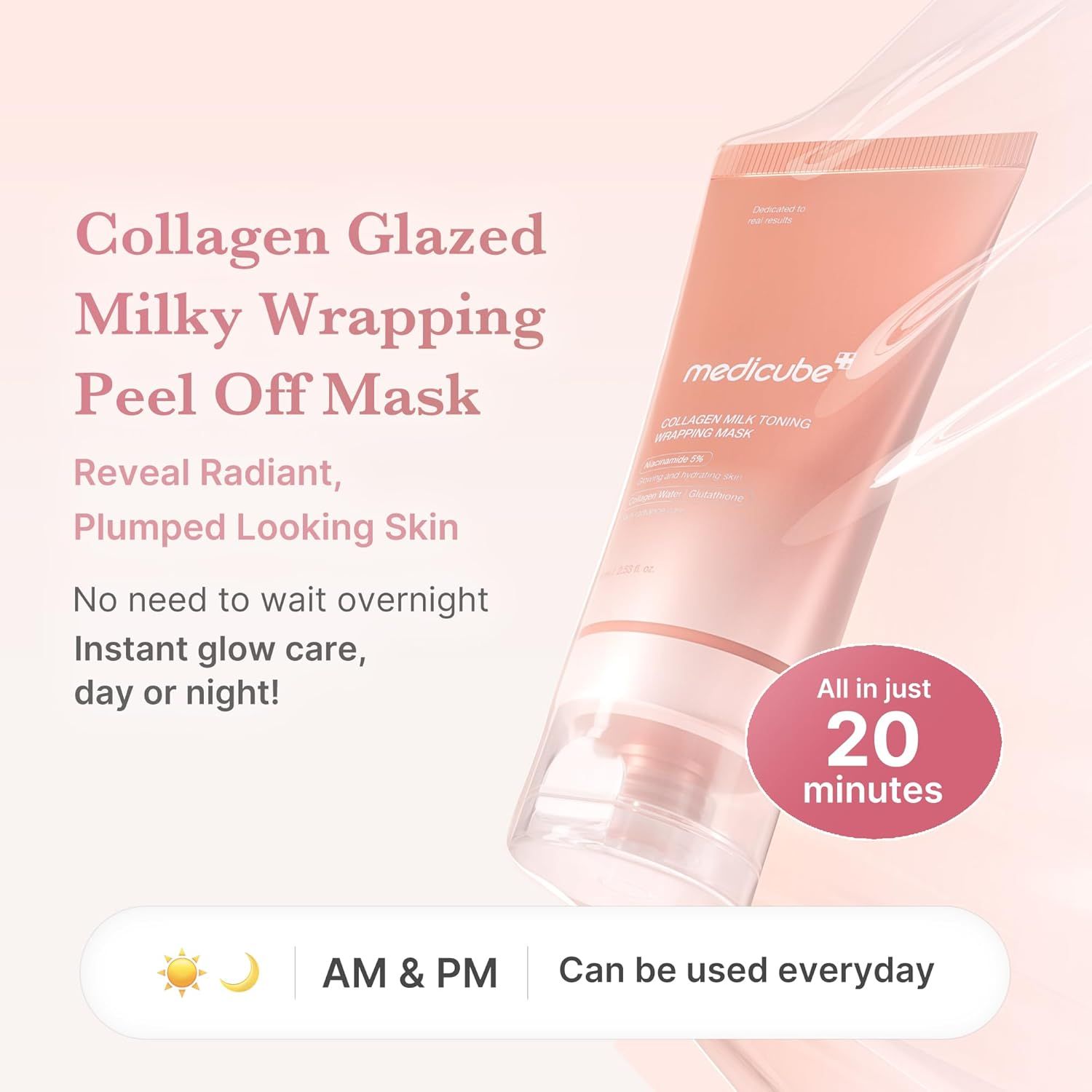 MEDICUBE Collagen Milk Toning Wrapping Mask 75ml