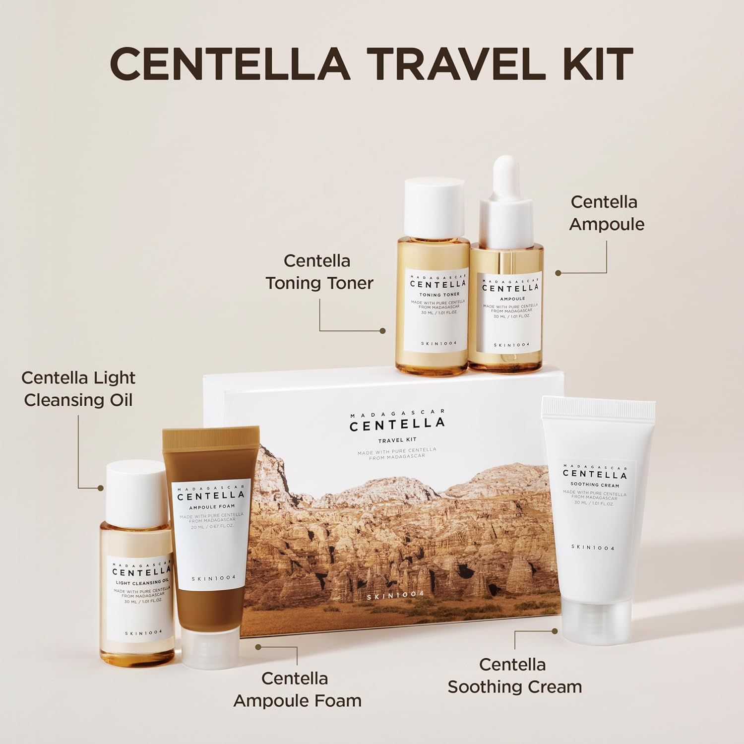 SKIN Madagascar Centella Travel Kit