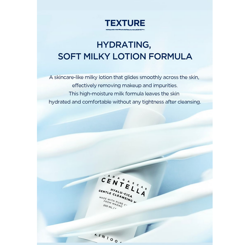SKIN1004 Madagascar Centella Hyalu-Cica Gentle Cleansing Milk 200ml
