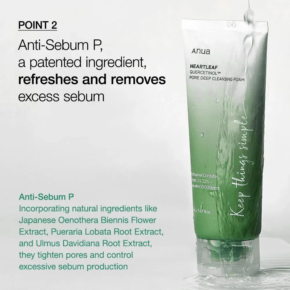 ANUA Heartleaf Quercetinol Pore Deep Cleansing Foam 25ml