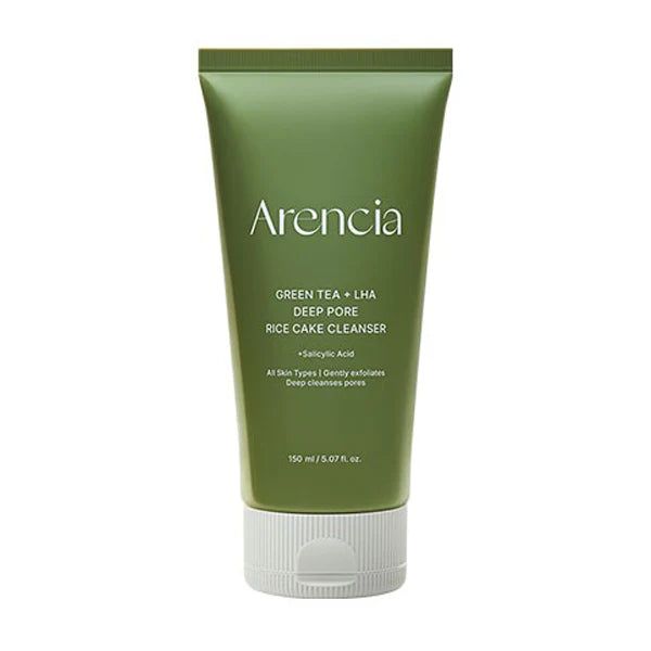 Arencia Green Tea + LHA Deep Pore Rice Cake Cleanser 150g