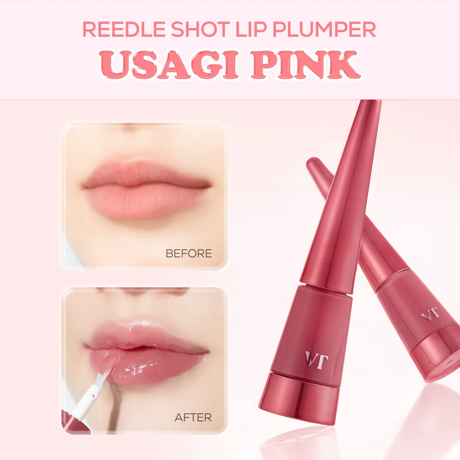 VT COSMETICS Reedle Shot Lip Plumper Usagi Pink