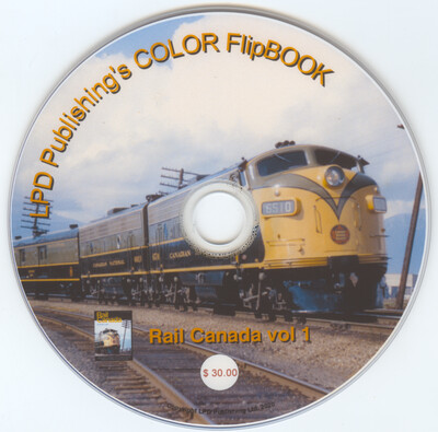 Rail Canada vol 1 Color FlipBOOK CD Rom