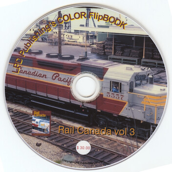 Rail Canada vol.3 Color FlipBOOK on CD ROM