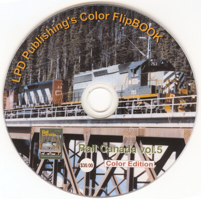 Rail Canada Vol. 5 Color FlipBOOK on CD Rom