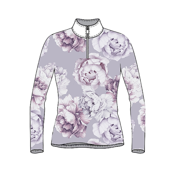 Lilac Peonies Riders Shirt