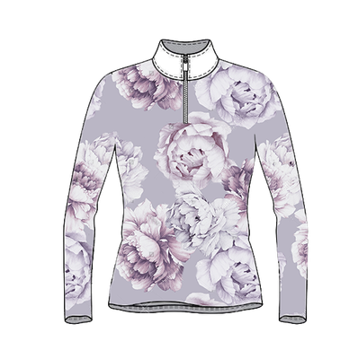 Lilac Peonies Riders Shirt
