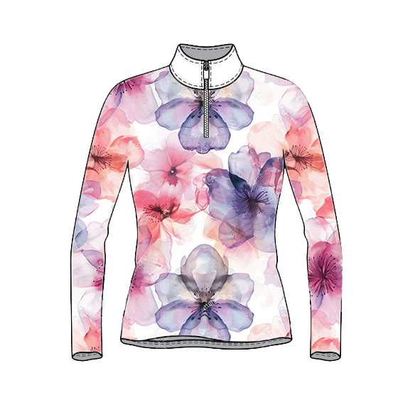 Watercolour Flowers Riders Shirt