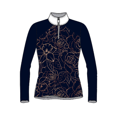 Navy Lilies Riders Shirt
