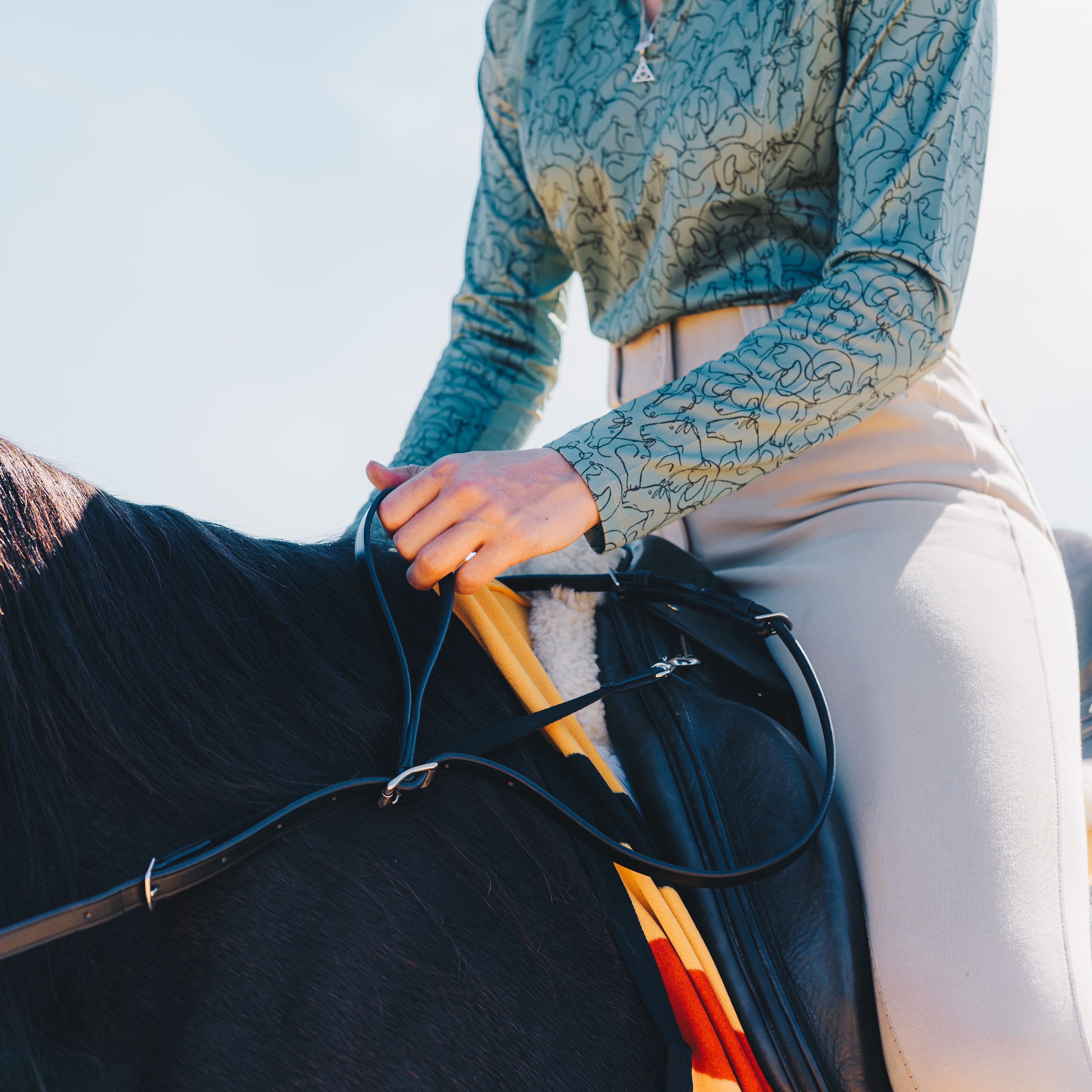 Balanced Support Reins - Leather with detachable handles