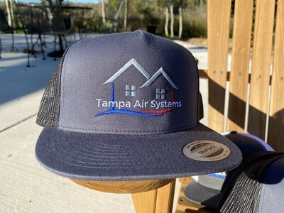 Tampa Air Systems Work Hat | Trucker | Grey/Grey | Snap-Back