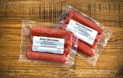Quincey Cattle Company All Beef Sausage FROZEN