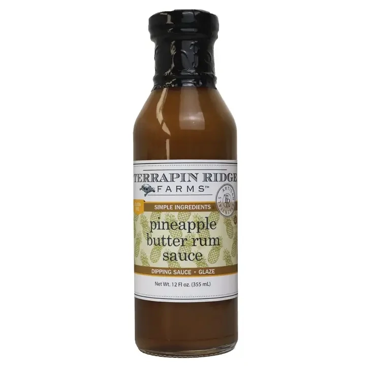 pineapple butter rum sauce