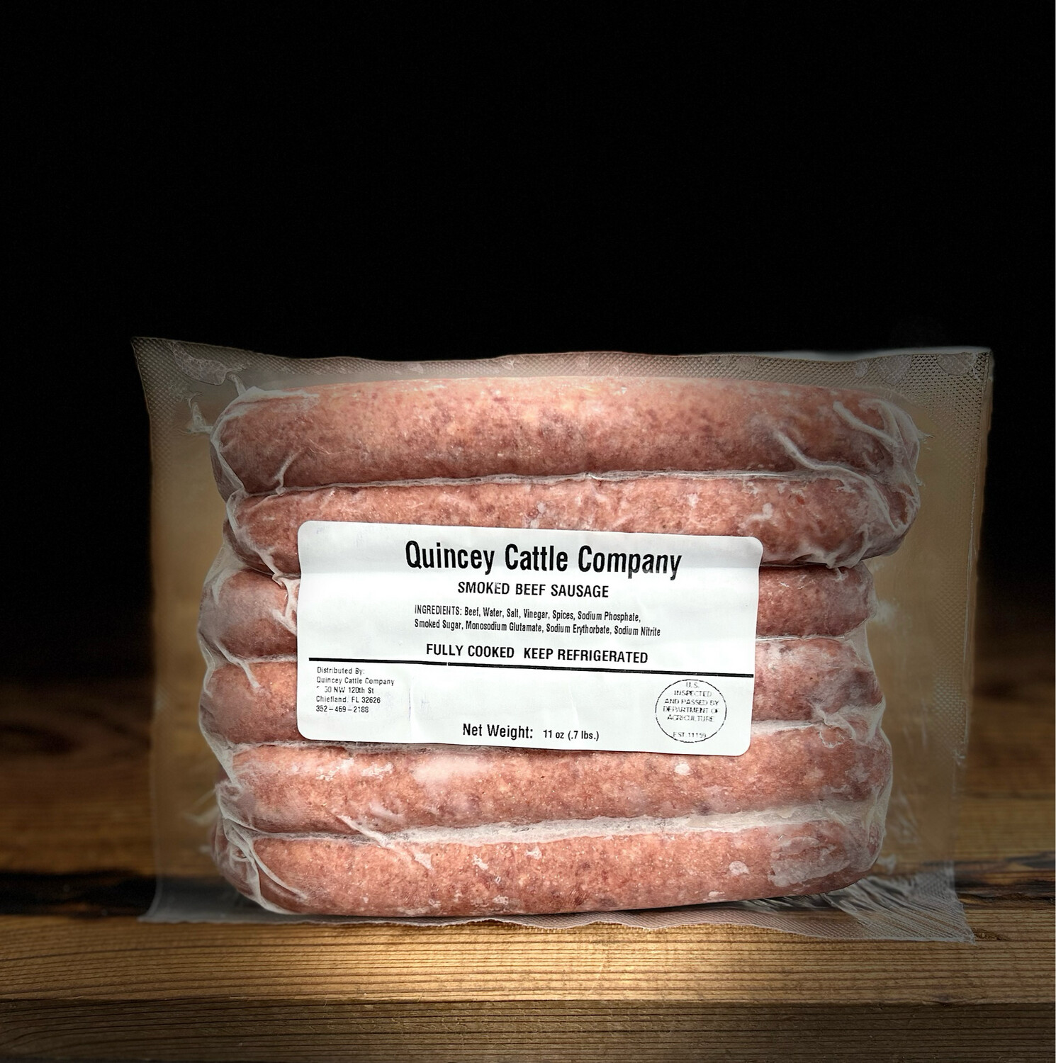 Quincey Cattle Company All Beef Sausage - Frozen