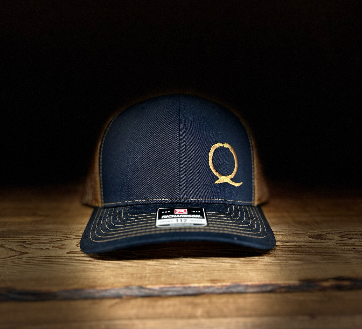 Quincey Cattle Navy/ Caramel Richardson - Snapback Trucker Cap