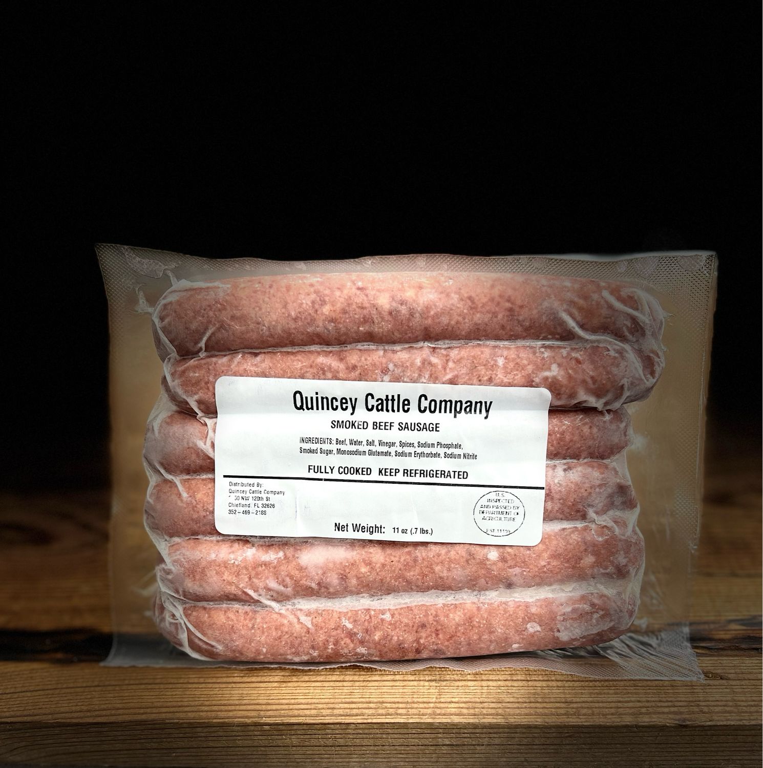 Quincey Cattle Beef All Beef Sausage