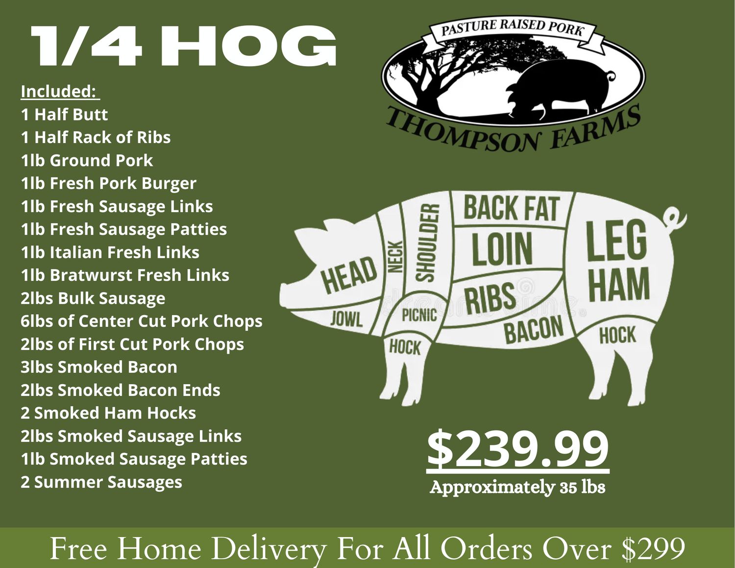 1/4 Hog