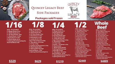 1/16 Beef Side Package Quincey legacy 1/16 Beef Side Package Quincey legacy