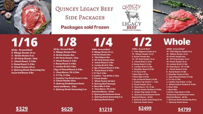 1/16 Beef Side Package Quincey legacy 1/16 Beef Side Package Quincey legacy