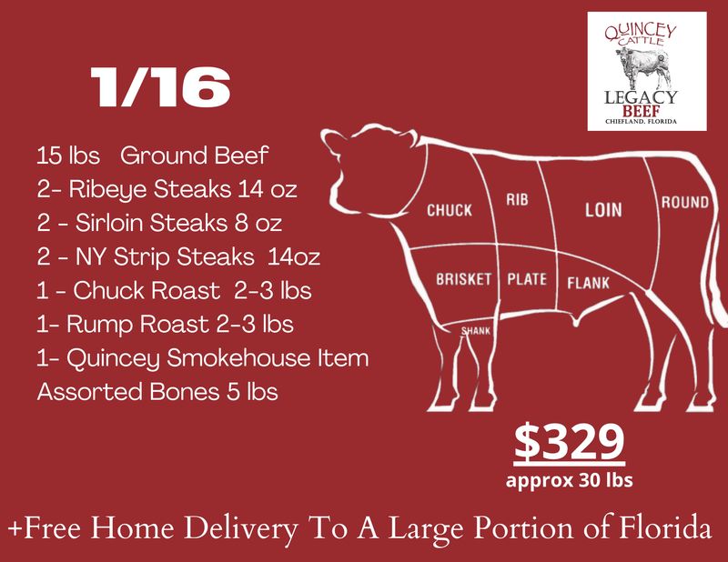 1/16 Beef Side Package Quincey legacy 1/16 Beef Side Package Quincey legacy