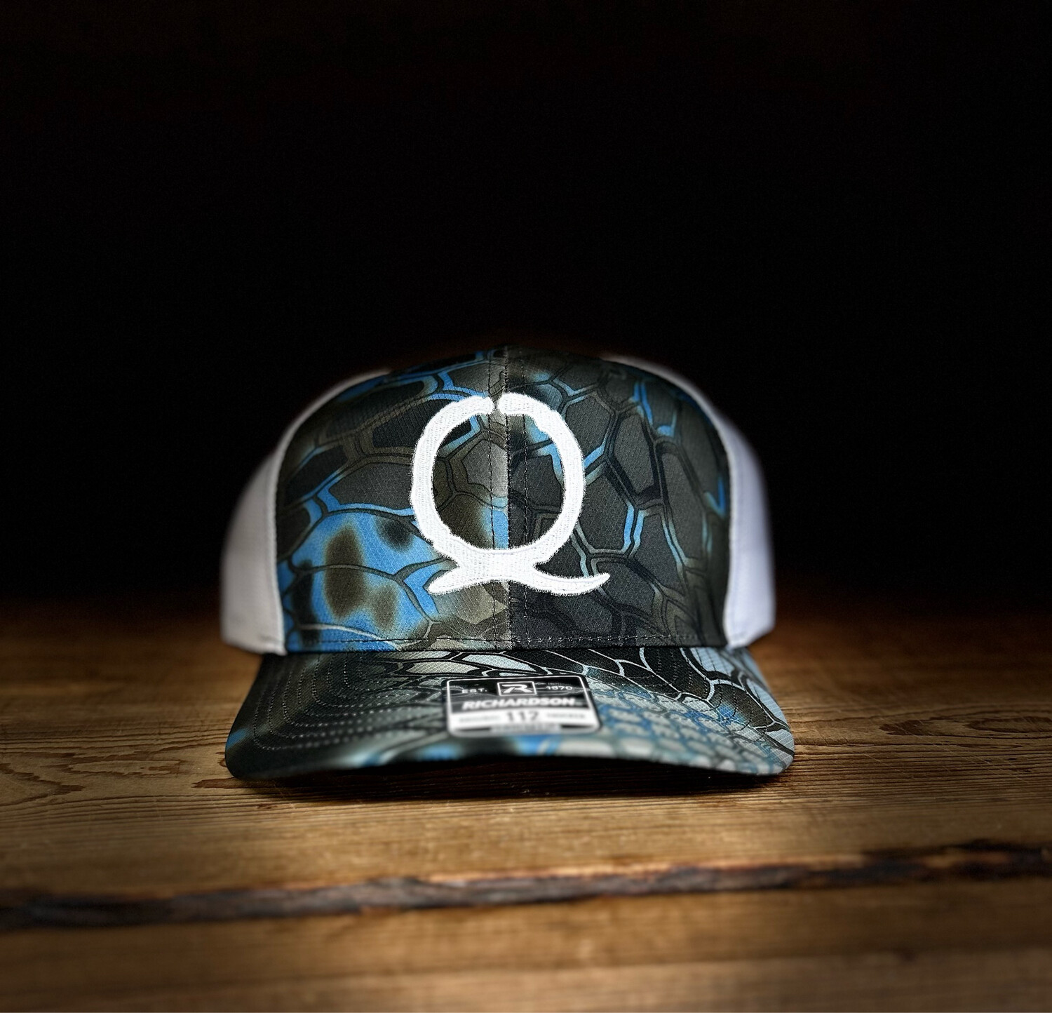 Quincey Cattle Kryptek Pontus/ White Richardson - Snapback Trucker Cap