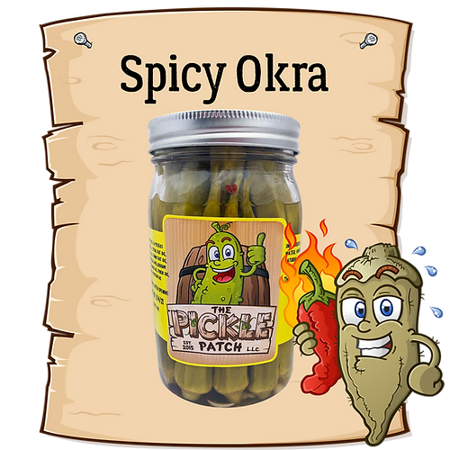 Spicy Okra - The Pickle Patch