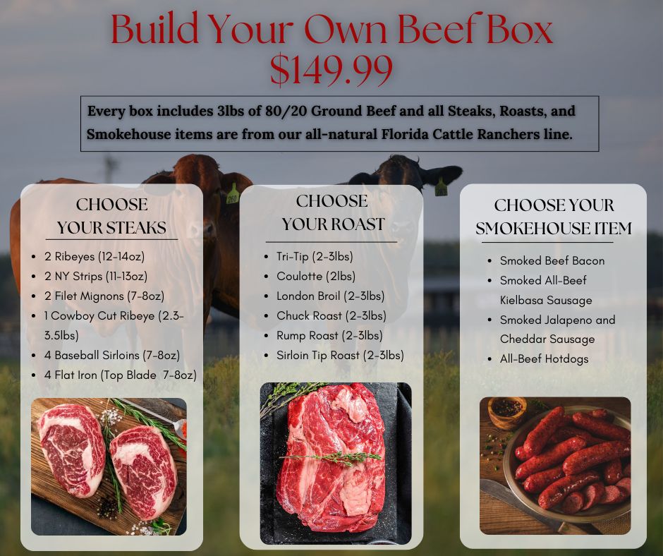 Build Your Own Premium Quincey Florida Cattle Ranchers Beef Box