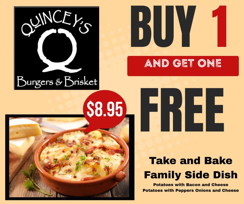 Buy 1 get 1 FREE Potato Side Dish!