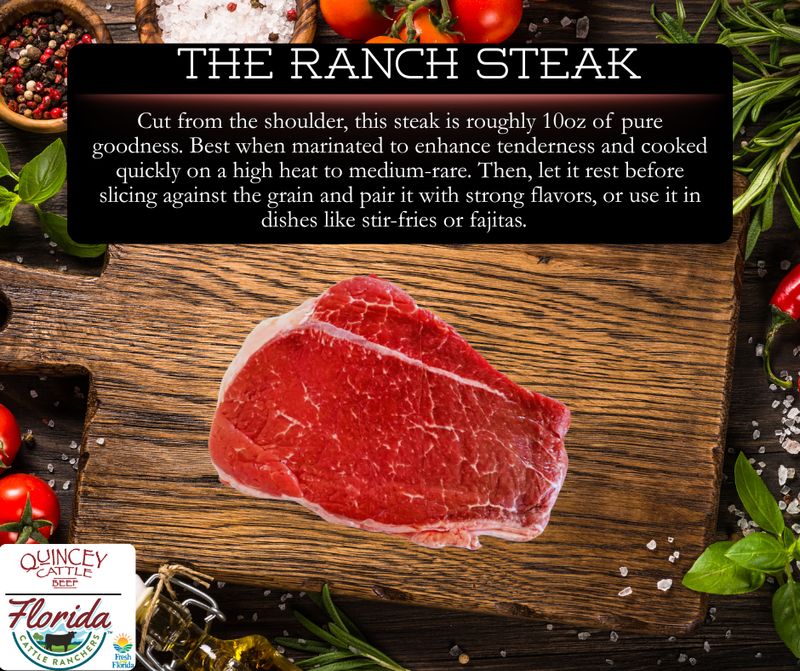 SALE Florida Cattle Ranchers Ranch Steak-9- 10oz SALE Florida Cattle Ranchers Ranch Steak-9- 10oz