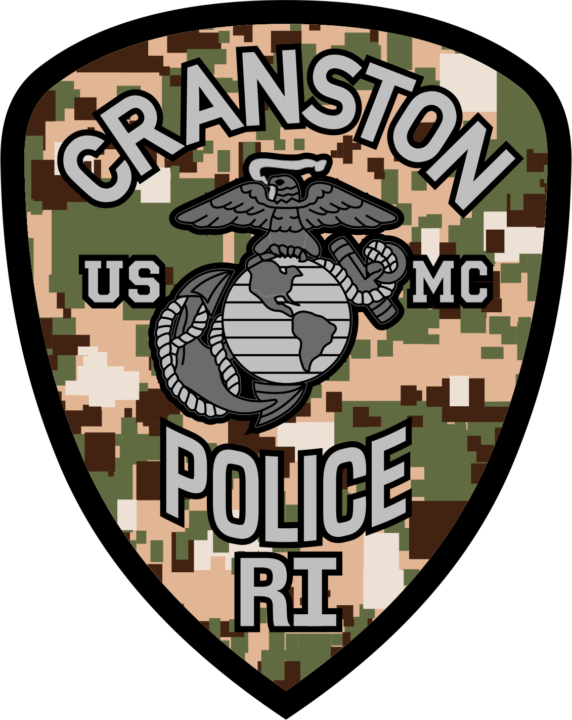 Cranston Police USMC Patch