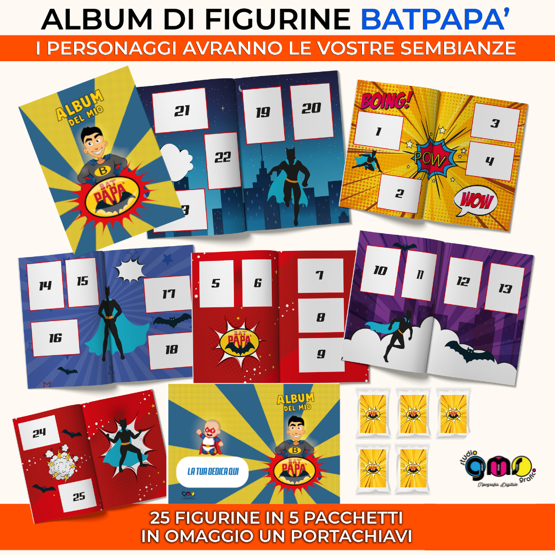Album Figurine Super Papà  SPEDIZIONE GRATUITA