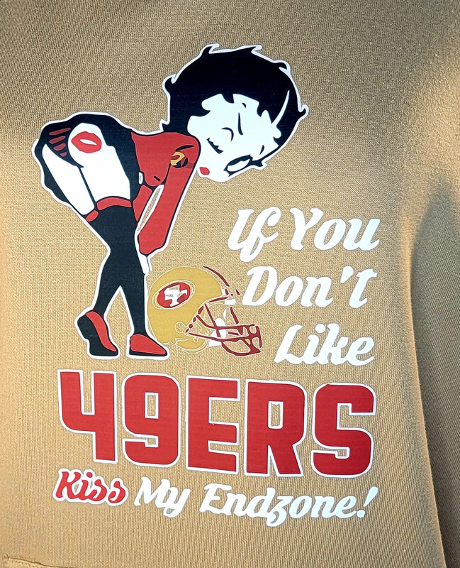 Unisex Gold Betty Boop 49er Hoodie