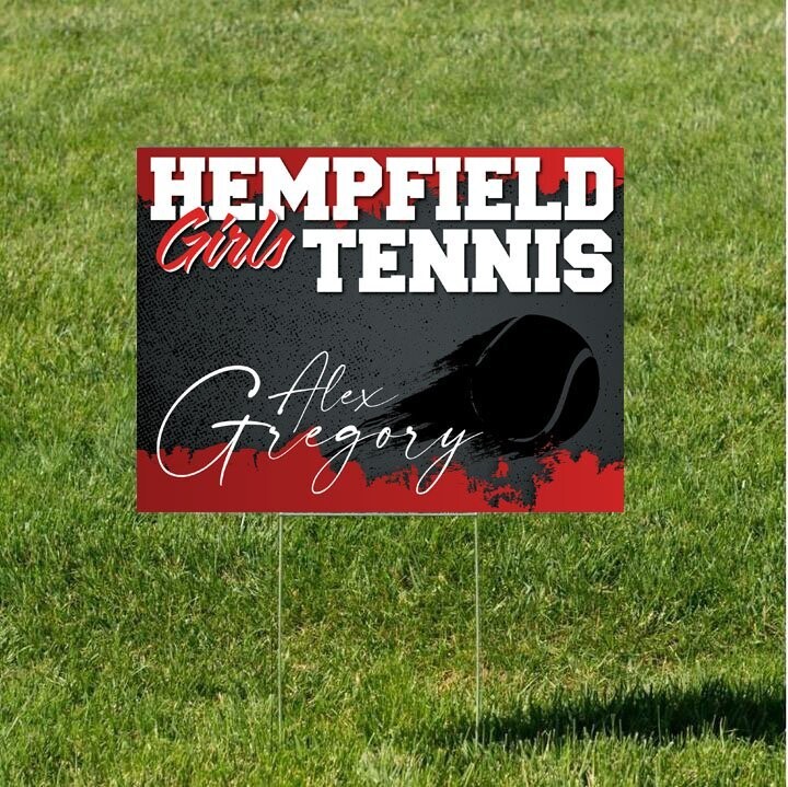 Hempfield Girls Tennis Custom Yard Sign