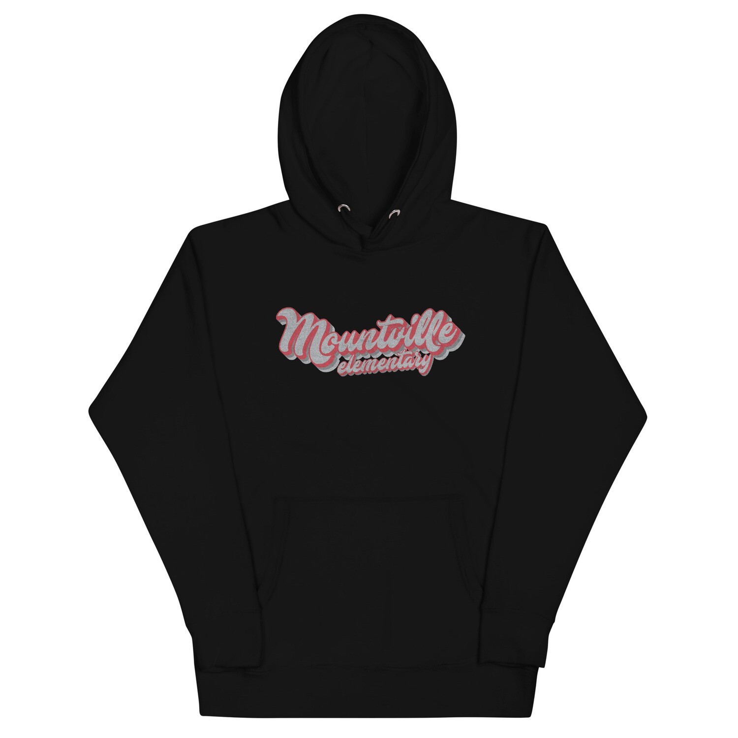 Mountville Elementary Retro Hoodie, Color: Black, Size: S