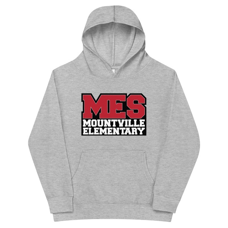 Mountville Elementary Collegiate Kids fleece hoodie, Color: Athletic Heather, Size: S