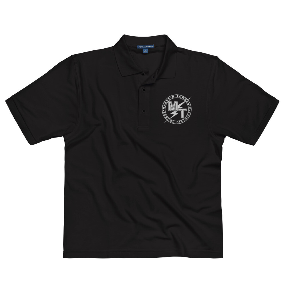 Township Logo Embroidered Premium Polo, Color: Black, Size: S