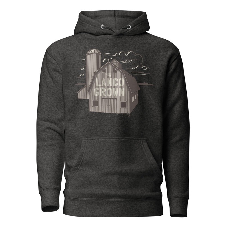 LANCO Grown Hoodie, Color: Charcoal Heather, Size: S