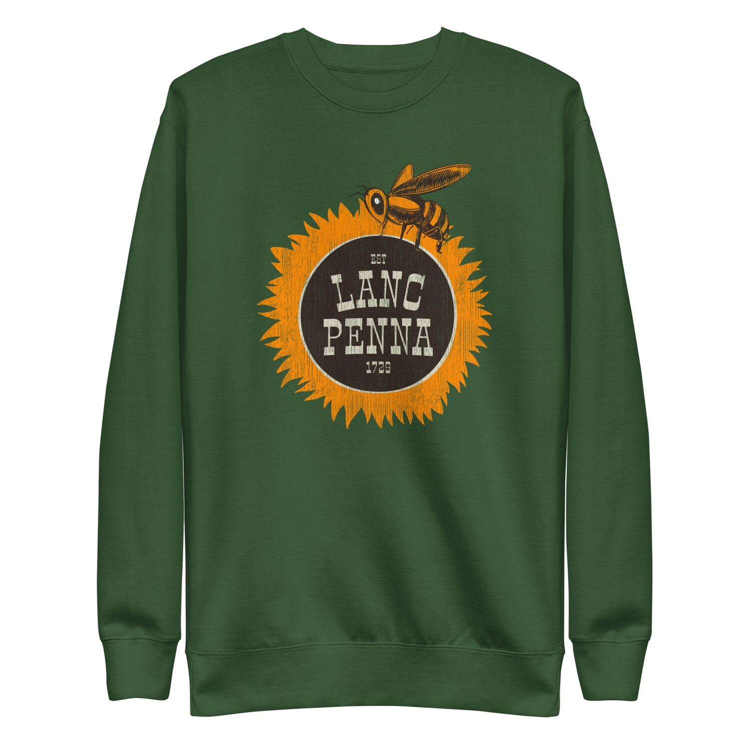 Bee Sunny Lancaster Sweatshirt, Color: Forest Green, Size: S