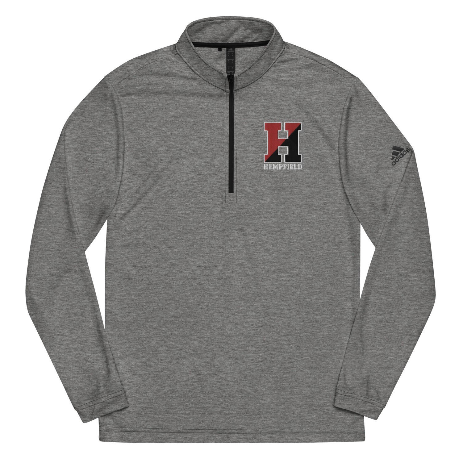 Hempfield "the H" Embroidered Adidas Quarter zip pullover