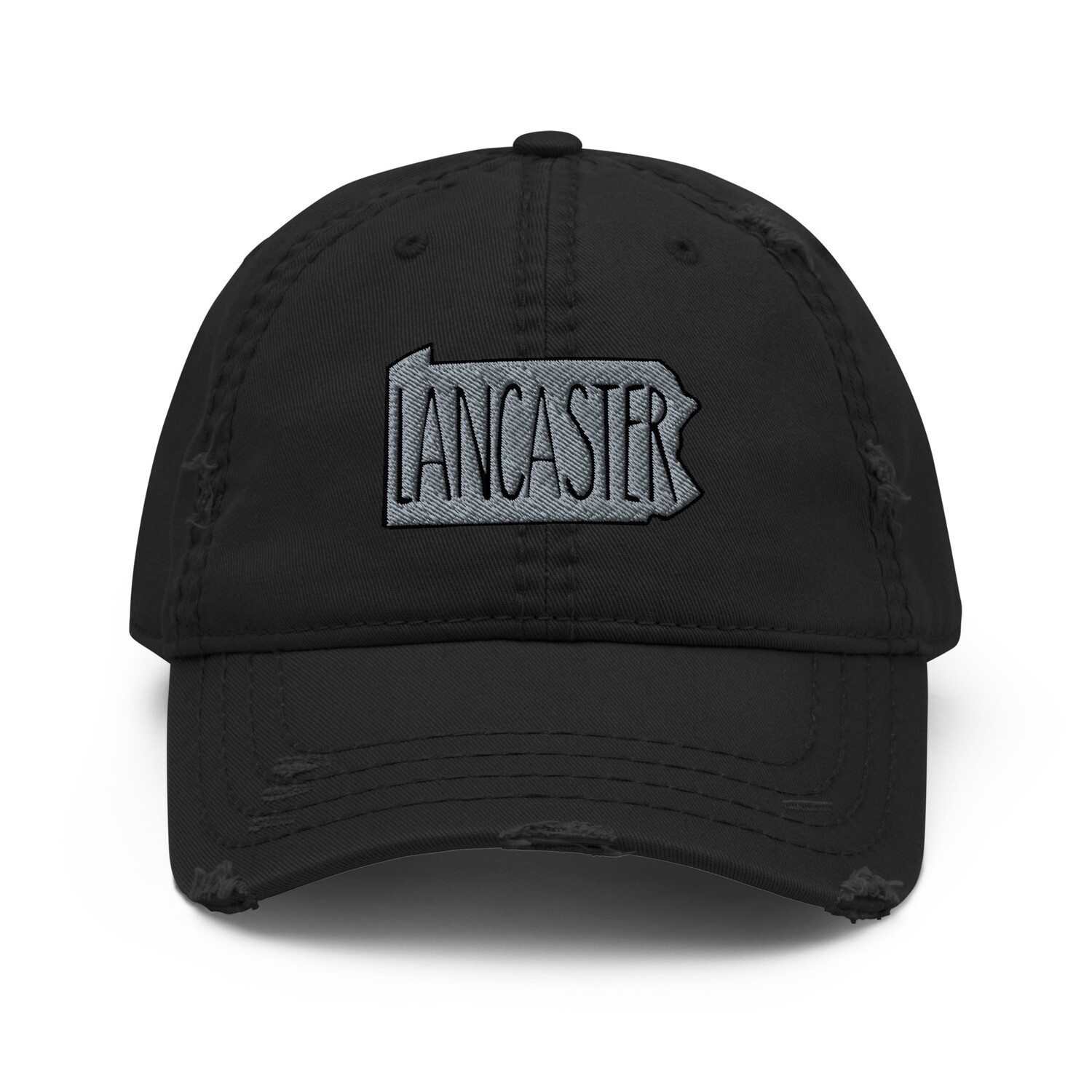 Lancaster PA Embroidered Distressed Dad Hat