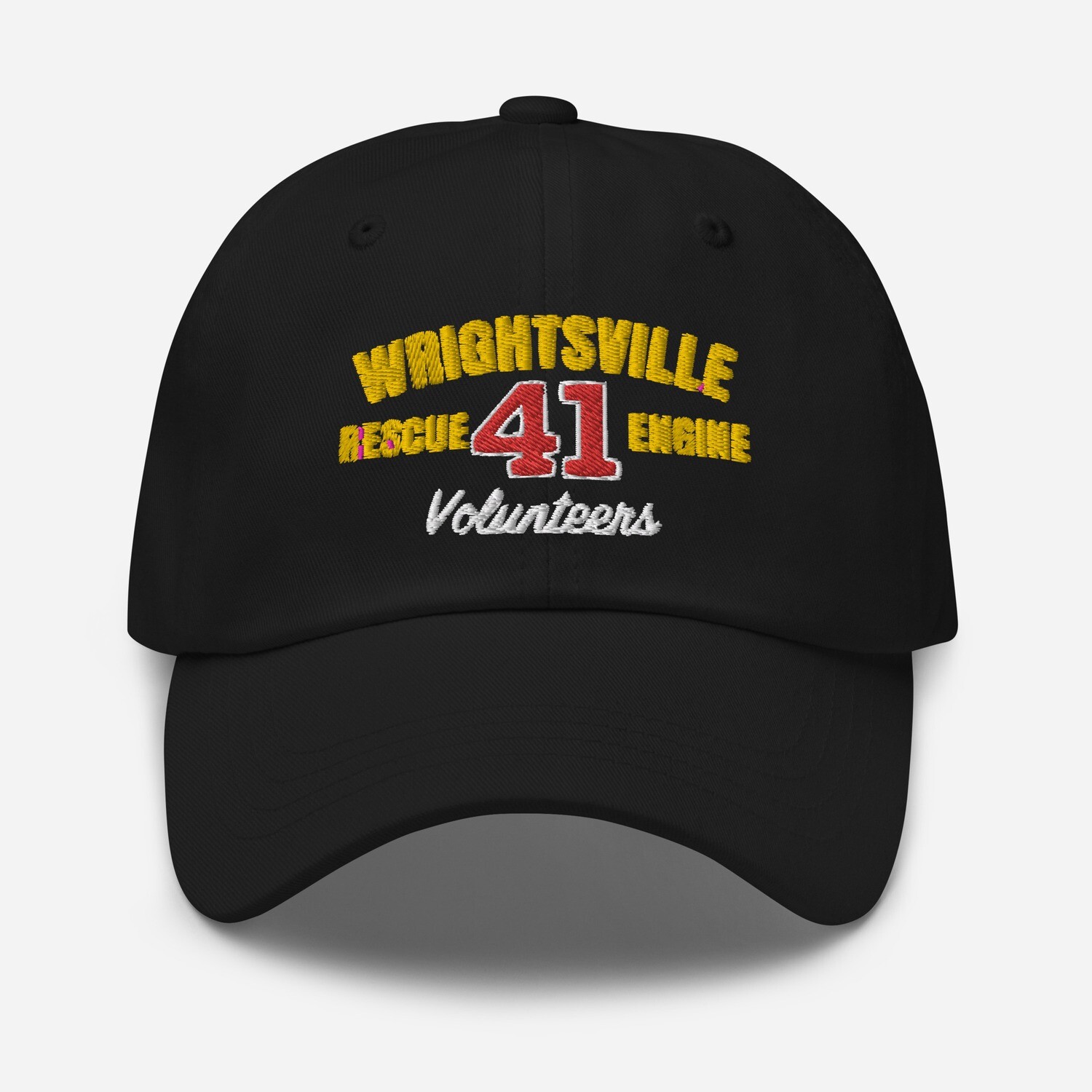 Wrightsville FD embroidered low profile hat, Color: Black