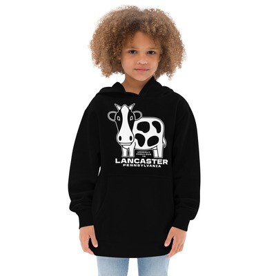 Udderly Fabulous Lancaster Kids fleece hoodie, Size: S