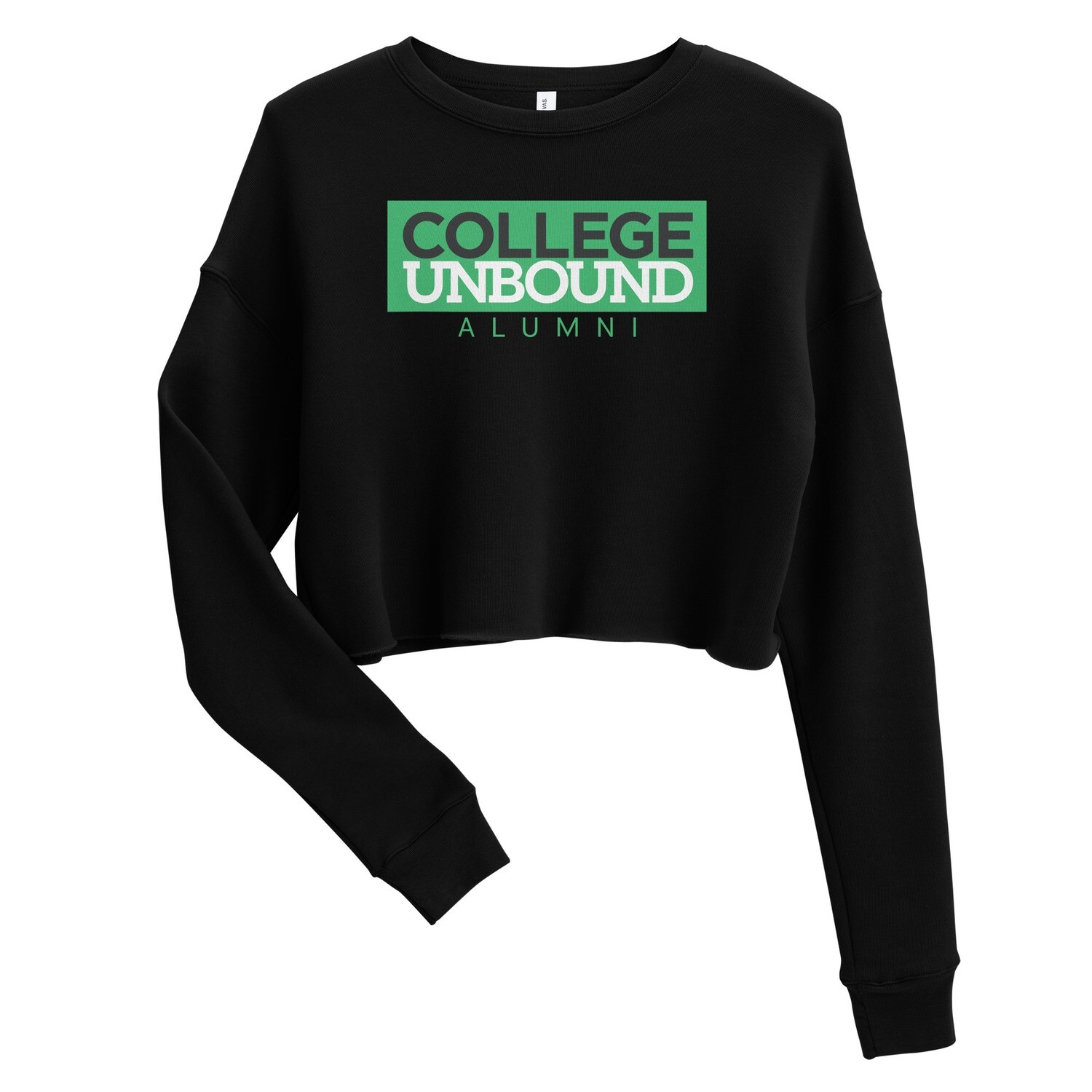College Unbound Alumni Crop Sweatshirt, Size: S